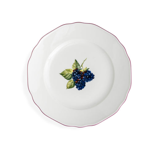 Augarten Botanica Blackberry Dessert Plate 8"