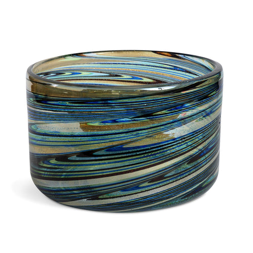The Extravaganza Murano Centerpiece in Blue and Gold
