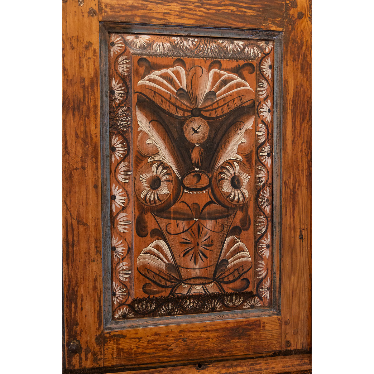 Swedish Dalarna Crown Cabinet dated 1811 Eleish Van Breems Home