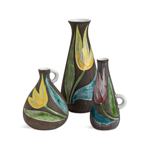 Mid-Century Modern Mari Simmulson Vase Set of Three