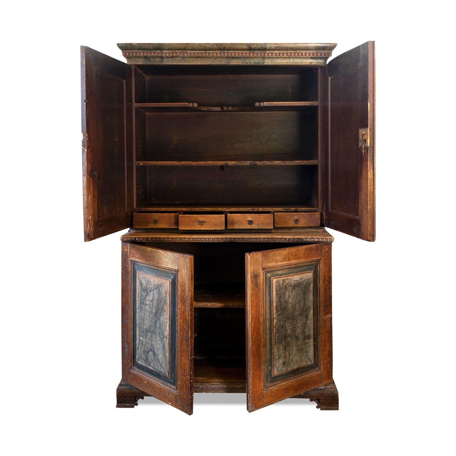 Late 18th C. Swedish Painted Cabinet Eleish Van Breems Home