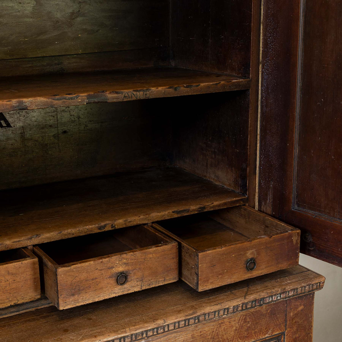 Late 18th C. Swedish Painted Cabinet Eleish Van Breems Home
