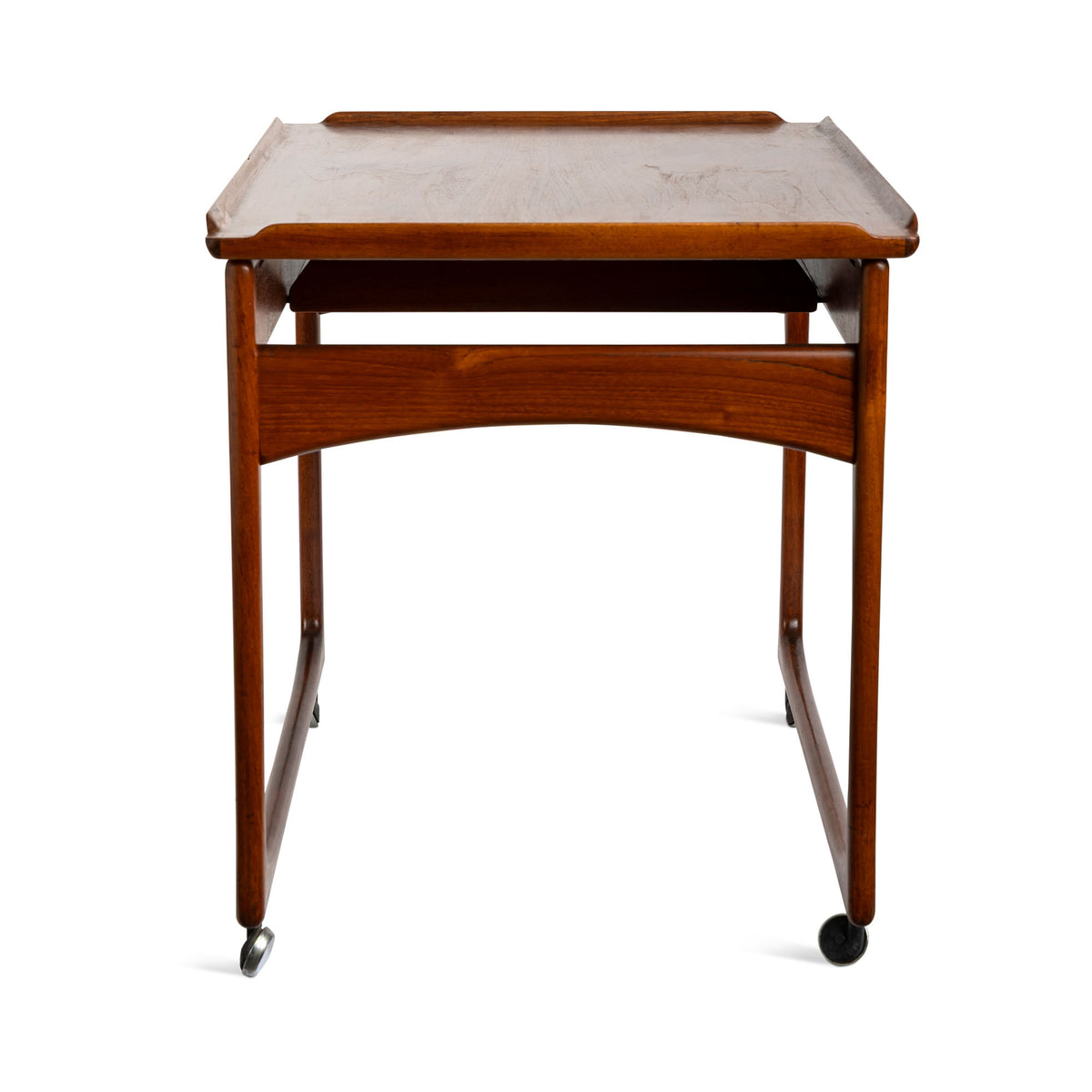 Mid-Century Danish Teak Cart with Slide Top Eleish Van Breems Home