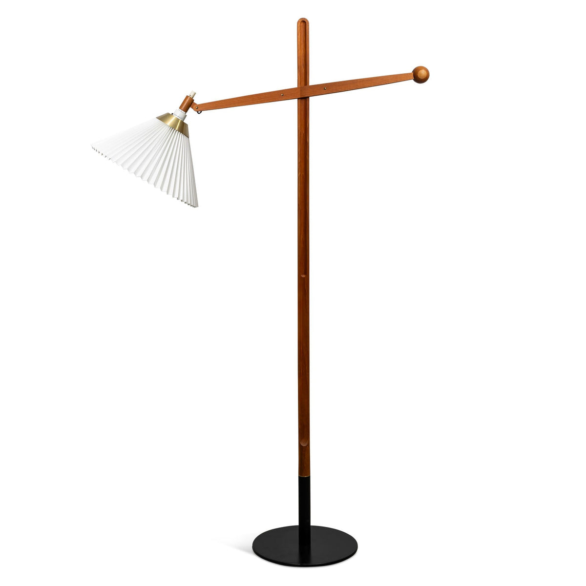 Mid-Century Leklint Teak Floor Lamps Eleish Van Breems Home