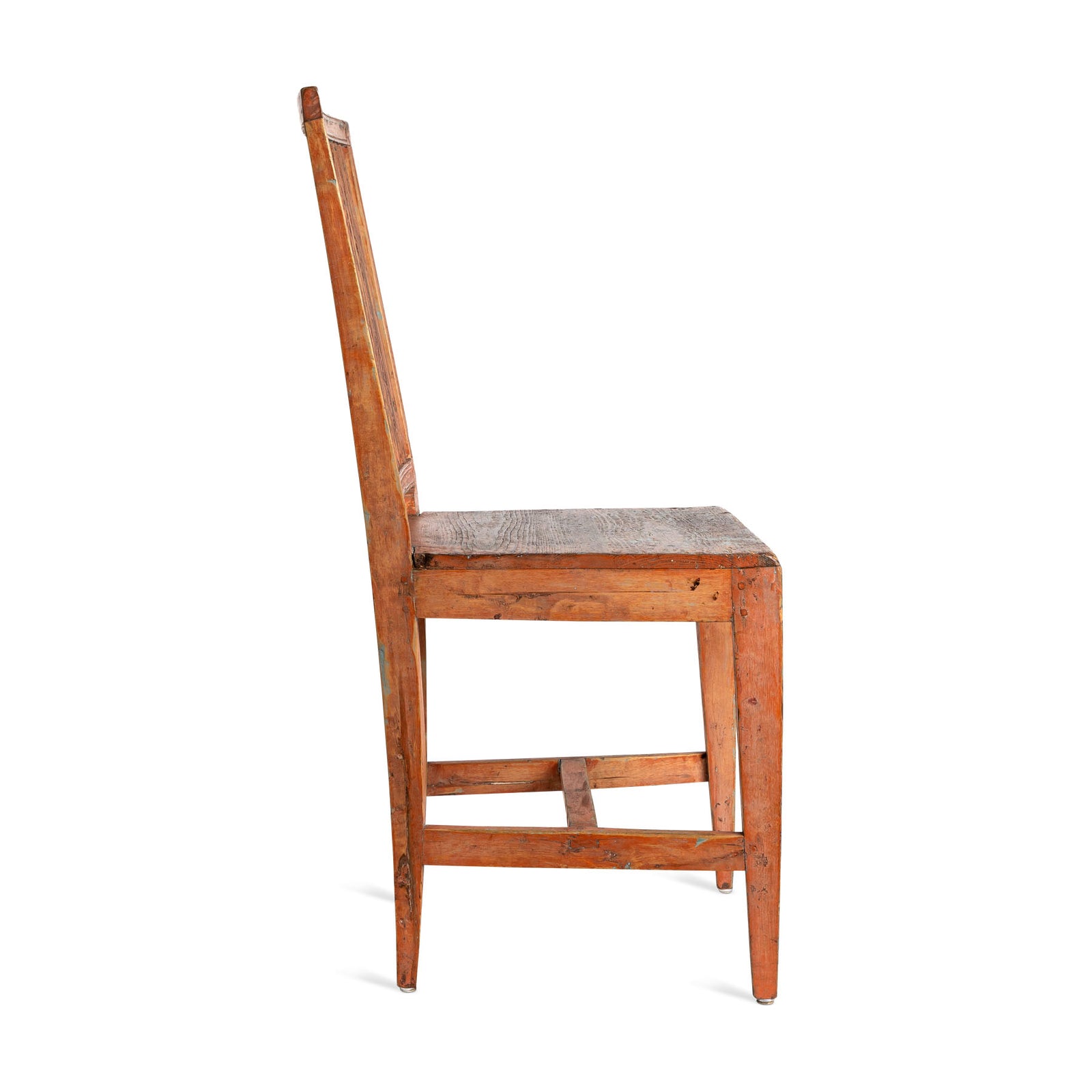Early 19th C. Red Swedish Farm Chair Eleish Van Breems Home