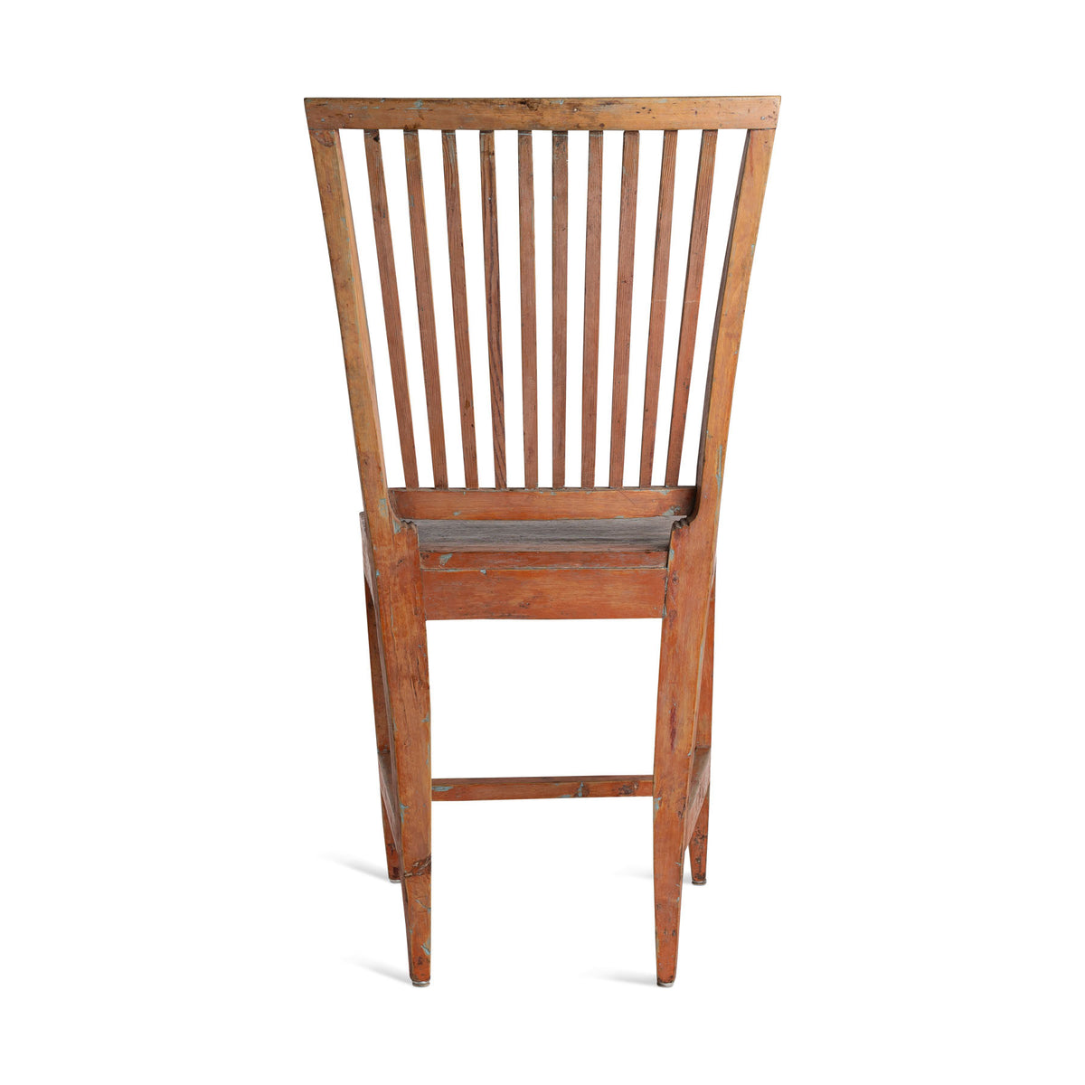 Early 19th C. Red Swedish Farm Chair Eleish Van Breems Home