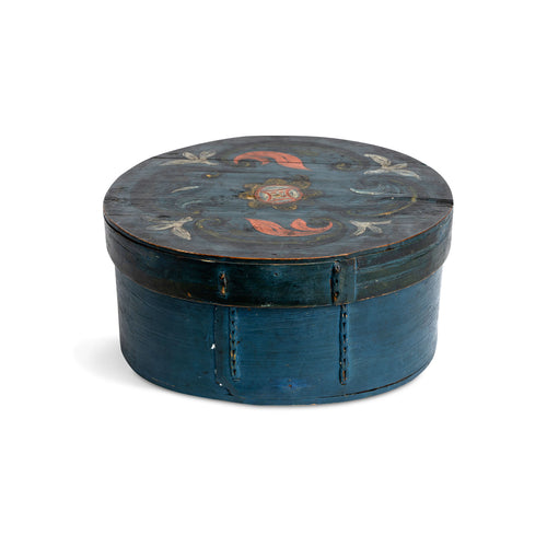 Swedish Early 19th C. Bentwood Round Box