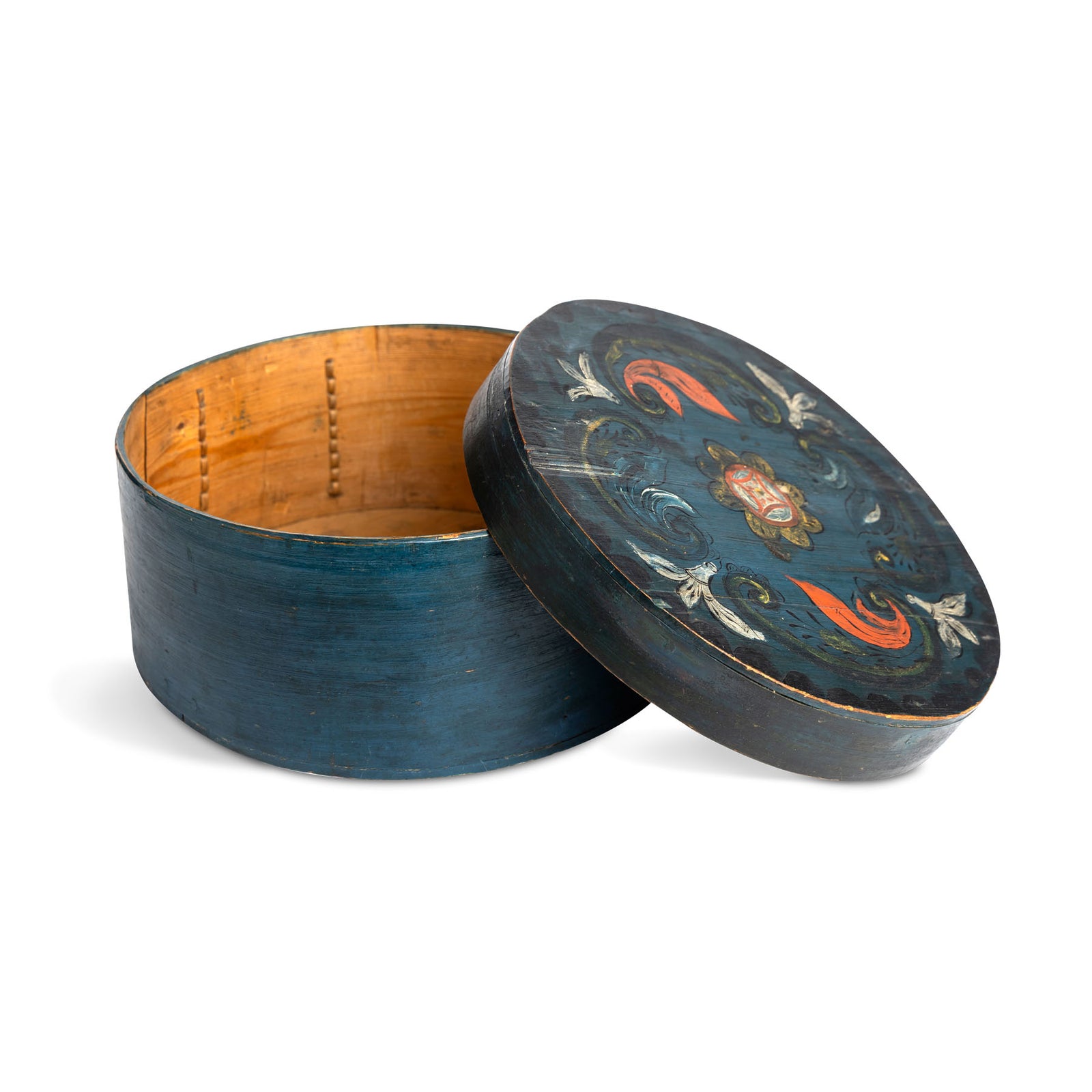 Swedish Early 19th C. Bentwood Round Box Eleish Van Breems Home