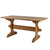 19thC. Swedish Pine, Unpainted Trestle Table 63" Eleish Van Breems Home