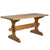 19thC. Swedish Pine, Unpainted Trestle Table 63" Eleish Van Breems Home