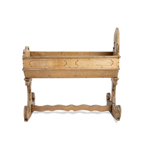 Mid 18th Century Swedish Pine Children's Cradle