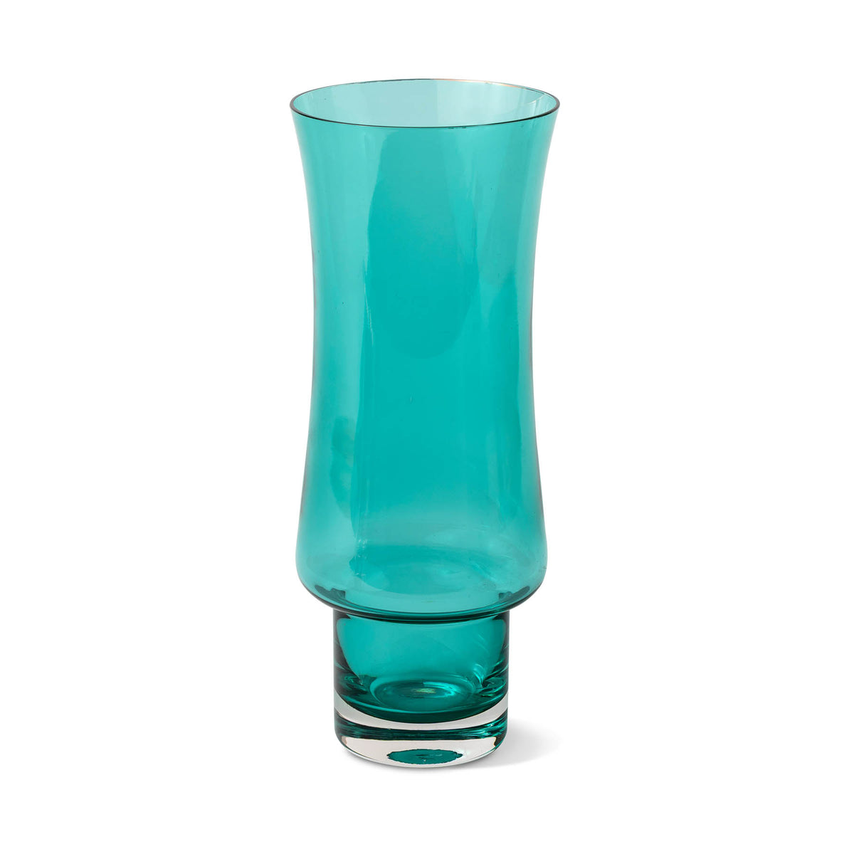 Continental Mid-Century Modern Emerald Green Art Glass Vase Eleish Van Breems Home