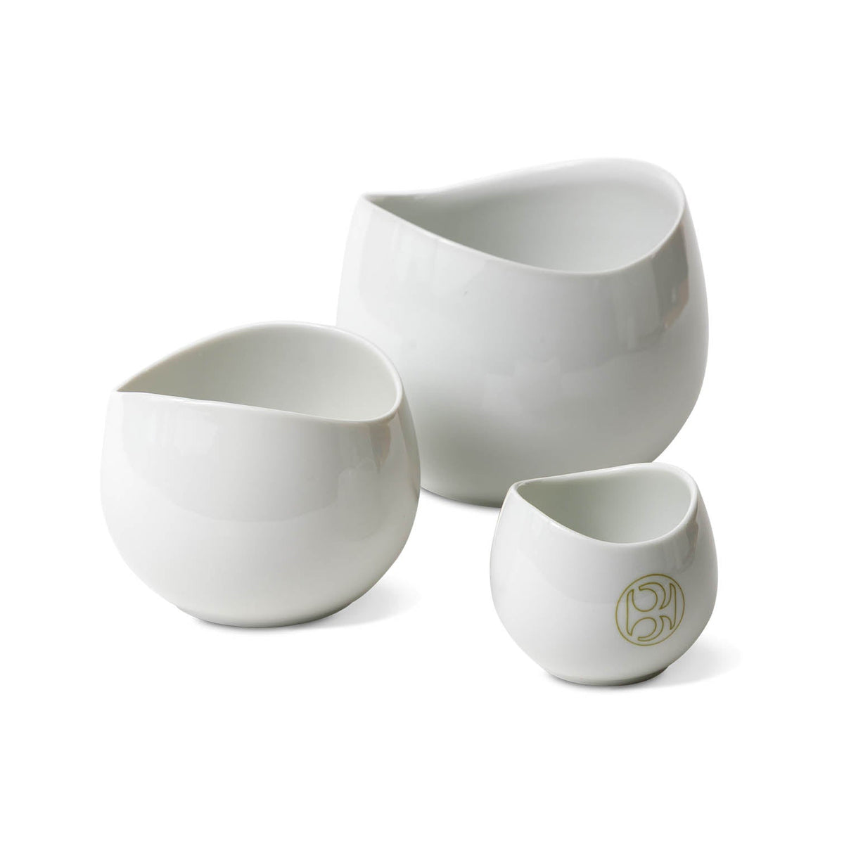 Set of Three Assorted Rosenthal White Bowls by Raymond Loewy Eleish Van Breems Home