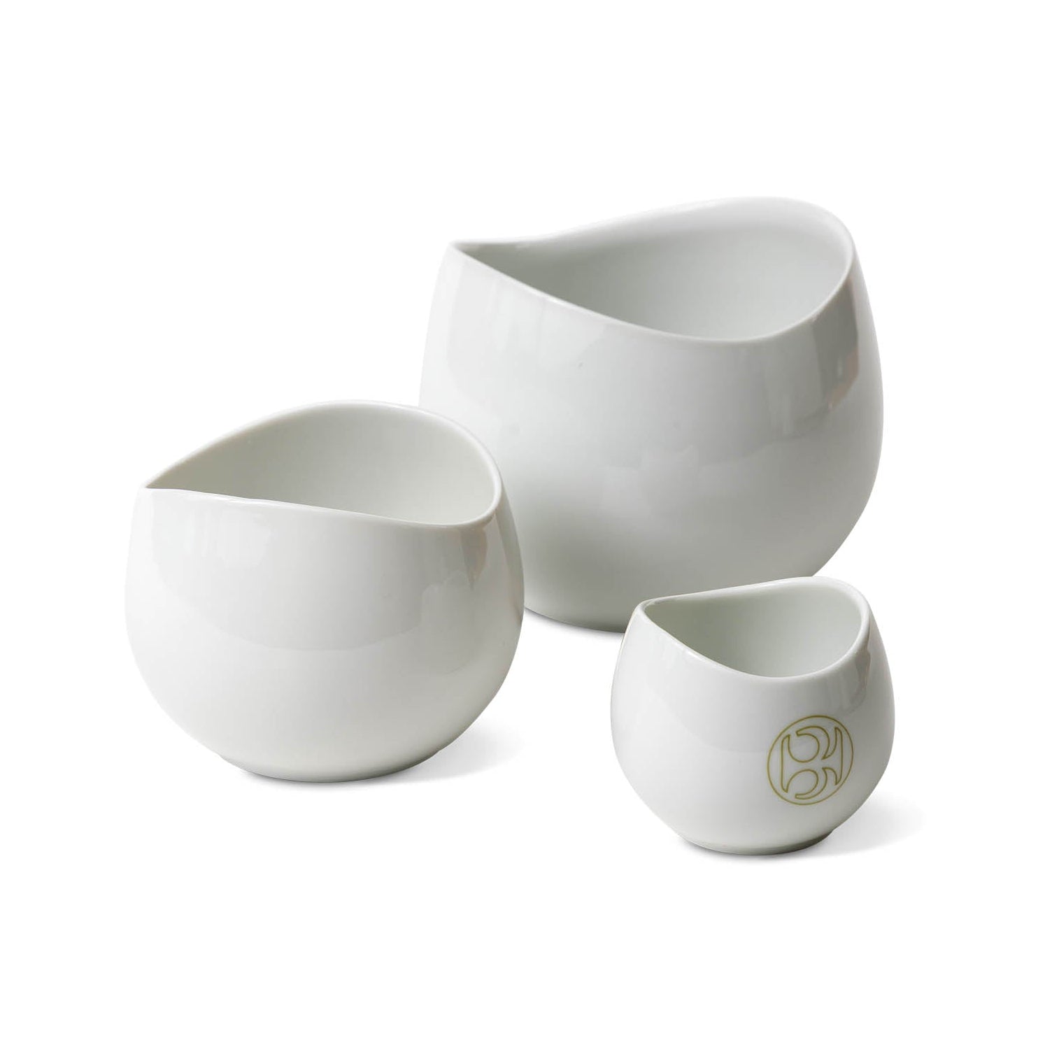 Set of Three Assorted Rosenthal White Bowls by Raymond Loewy Eleish Van Breems Home