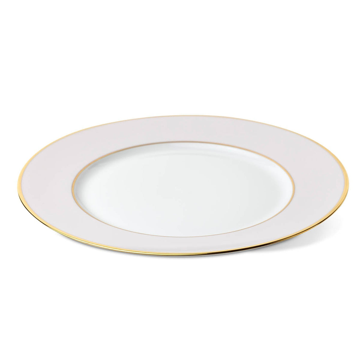 Augarten Colored Charger Plate with Gold Rim 13" Eleish Van Breems Home