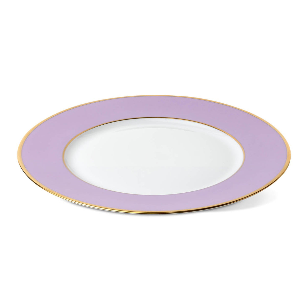 Augarten Colored Charger Plate with Gold Rim 13" Eleish Van Breems Home