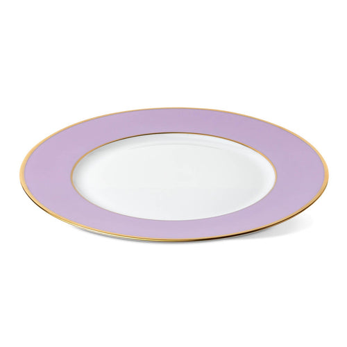 Augarten Colored Charger Plate with Gold Rim 13"