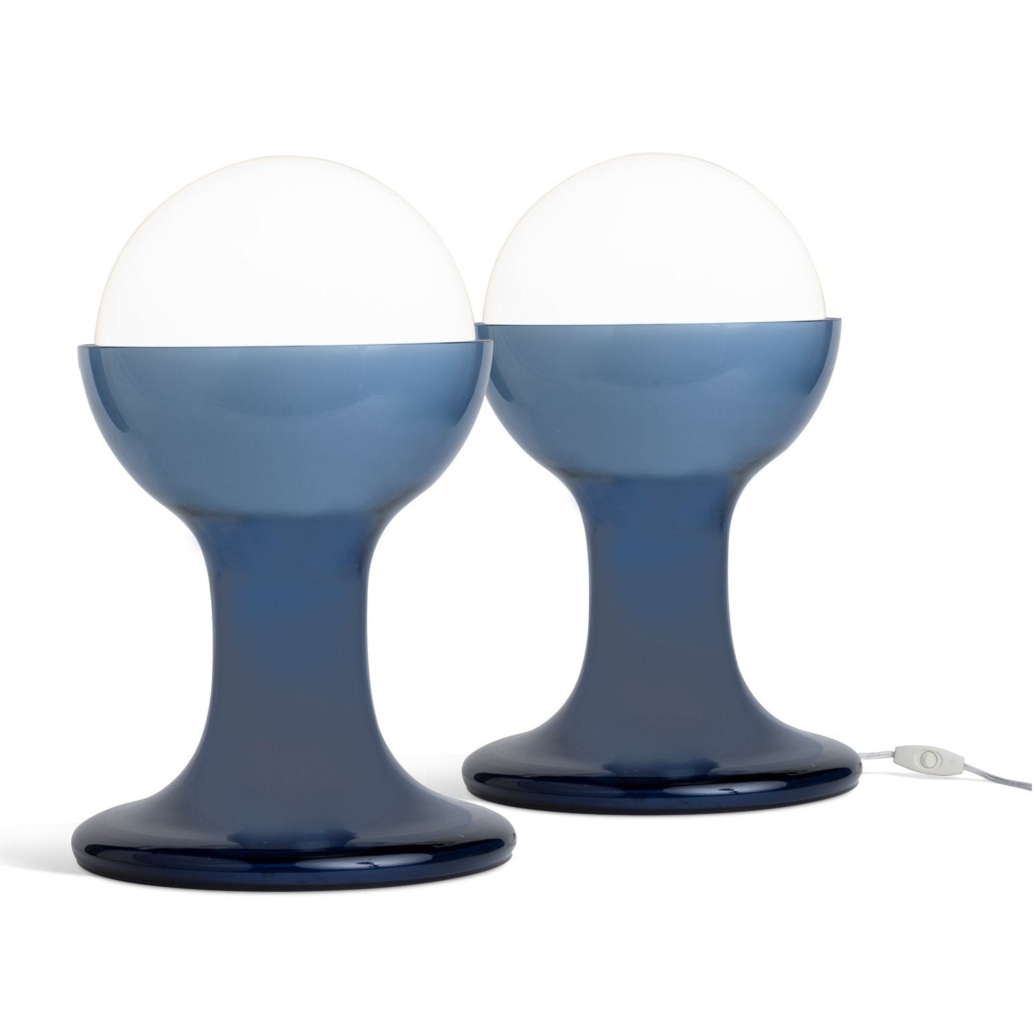 Pair of Blue Murano Glass Lamps Eleish Van Breems Home