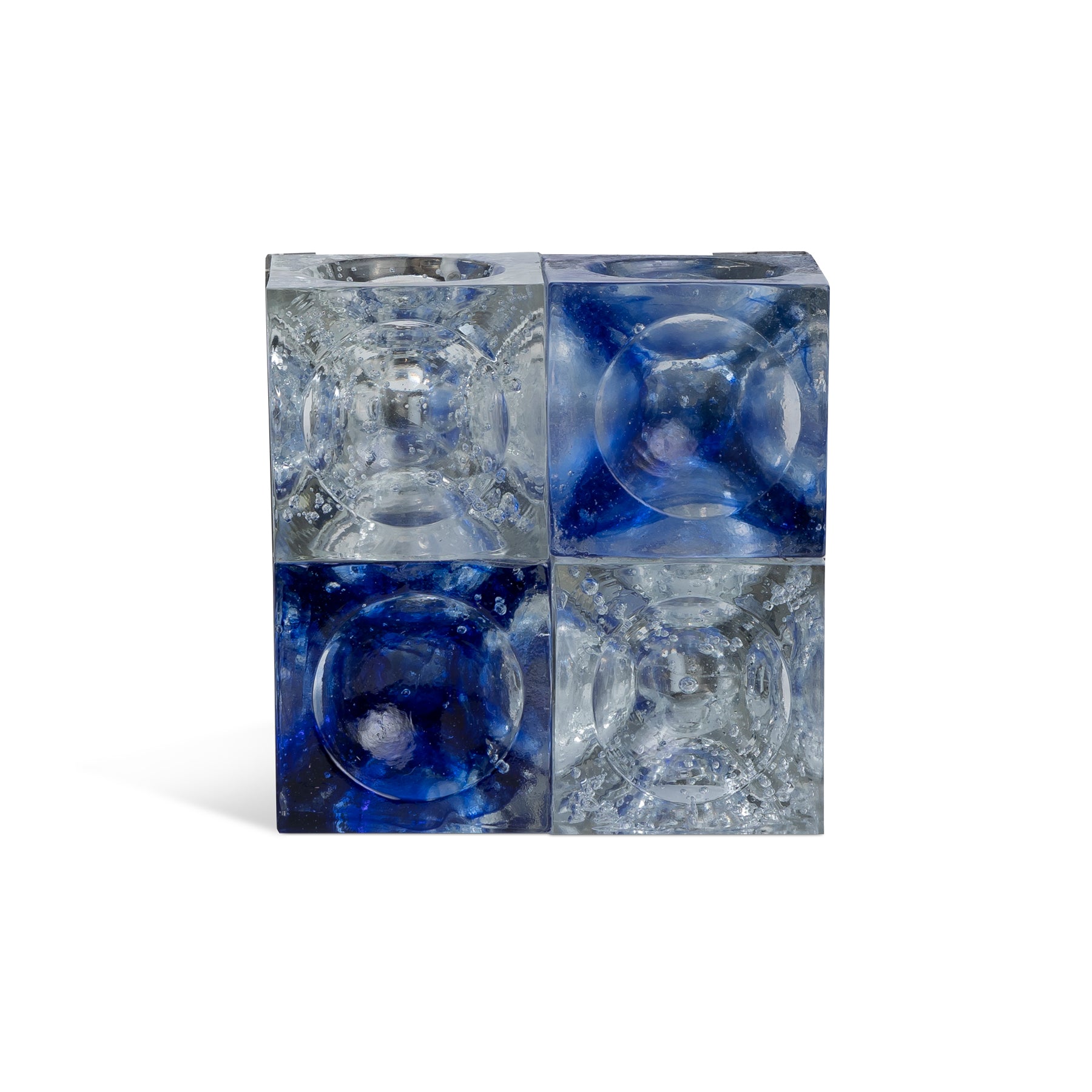 Pair Of Blue Cube Sconces Eleish Van Breems Home