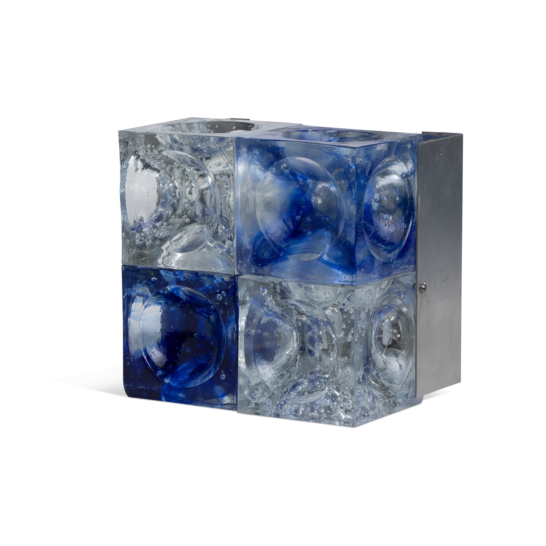 Pair Of Blue Cube Sconces Eleish Van Breems Home