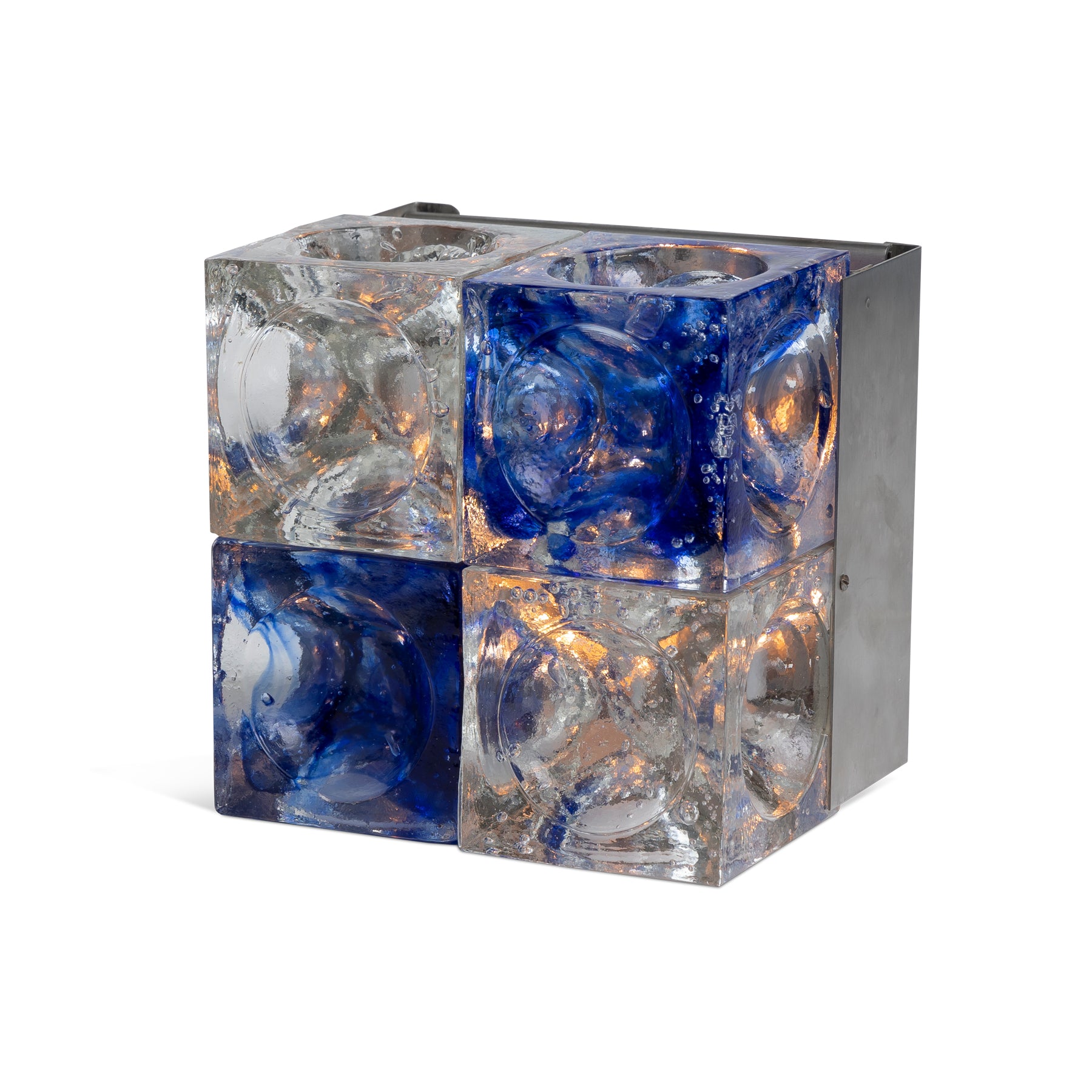 Pair Of Blue Cube Sconces Eleish Van Breems Home