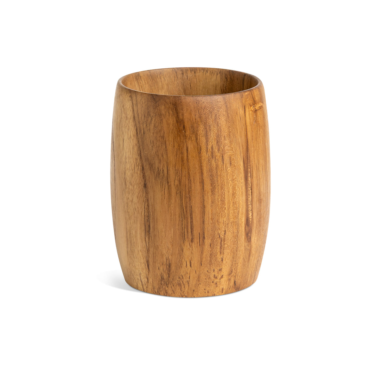 Itza Wood Short Wooden Vase Eleish Van Breems Home