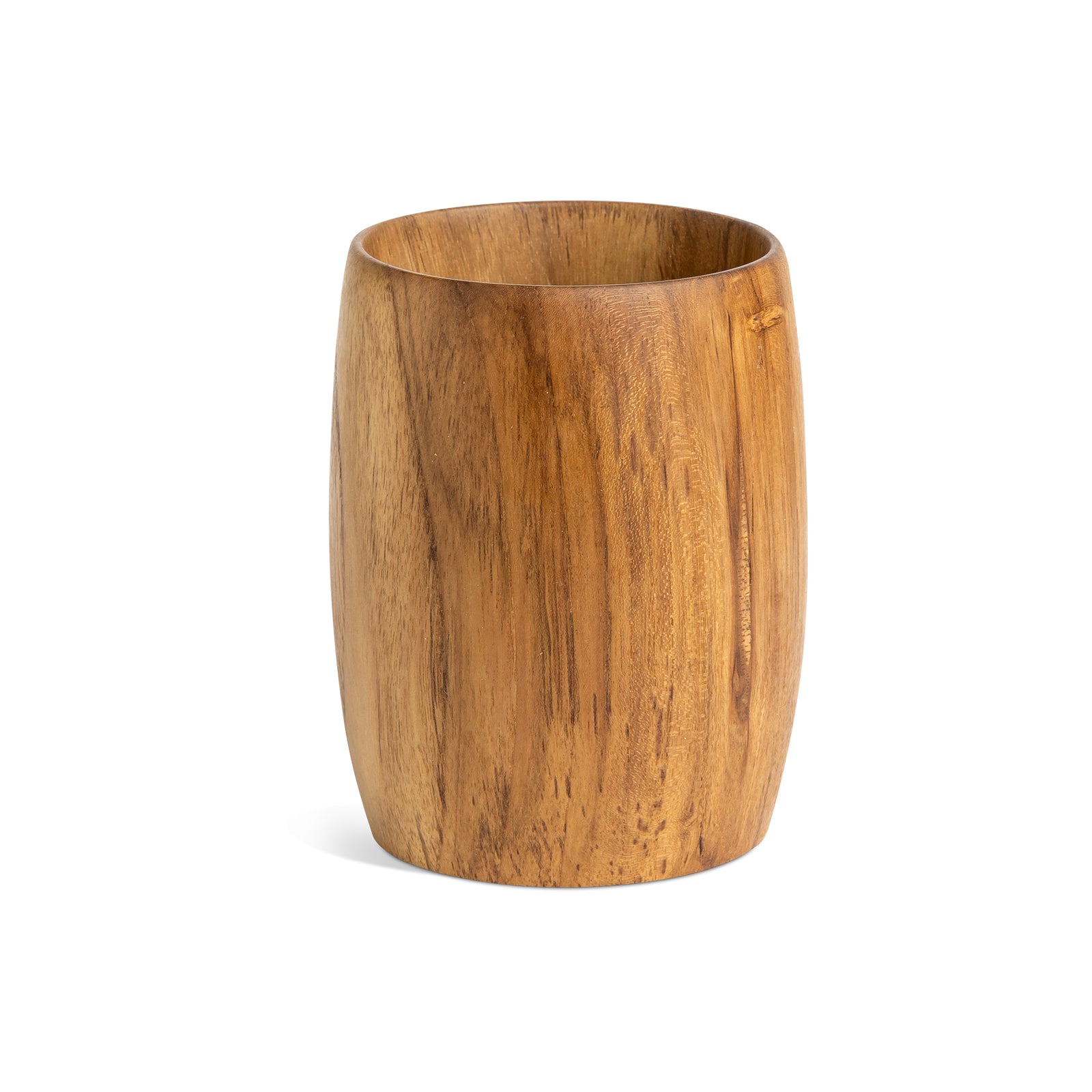 Itza Wood Short Wooden Vase Eleish Van Breems Home