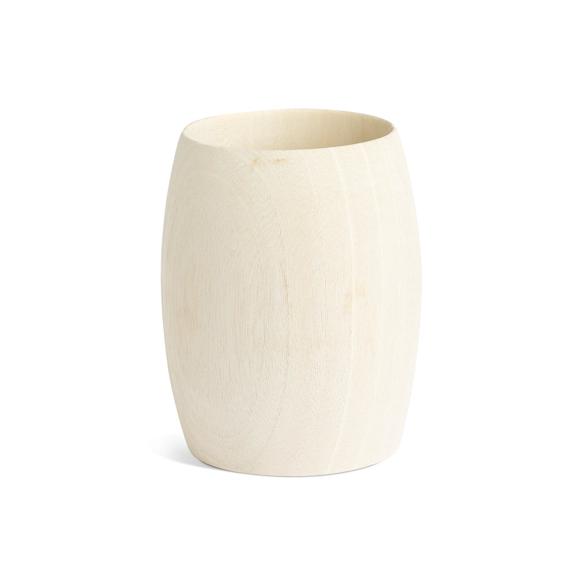 Itza Wood Short Wooden Vase Eleish Van Breems Home