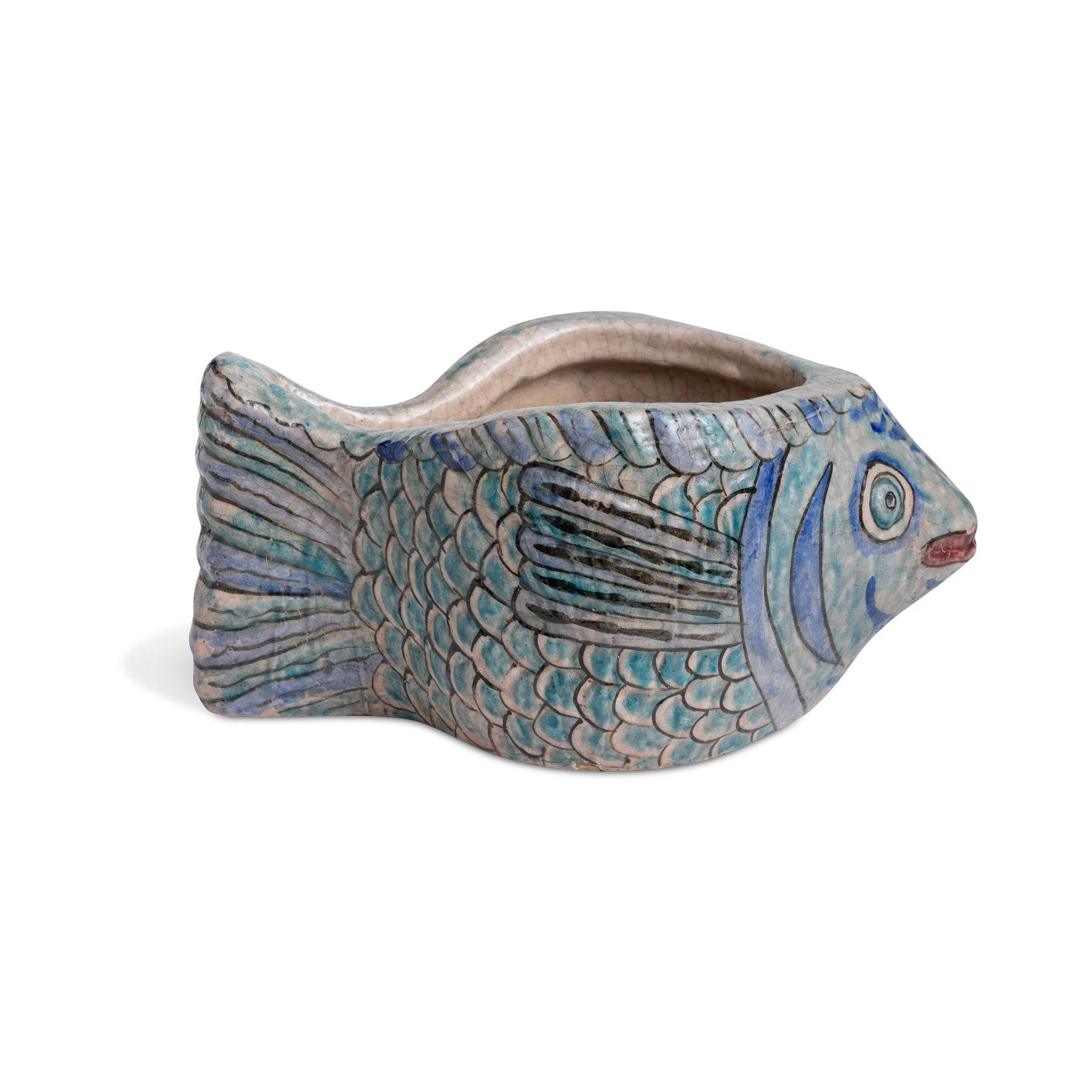 Persian Fish Jardeniere Planter Small Eleish Van Breems Home