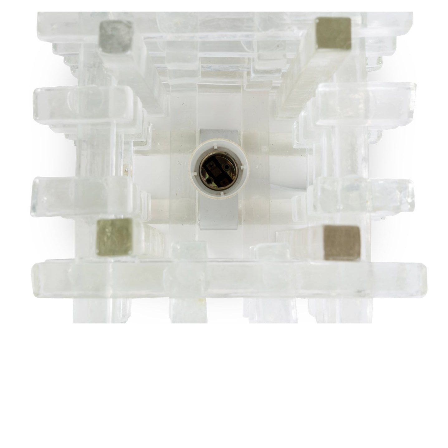 Pair Of Glass Cube Lamps Eleish Van Breems Home
