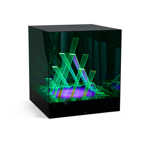 Lamp Sculpture “Cinetic Cubo Di Teo” by James Riviere