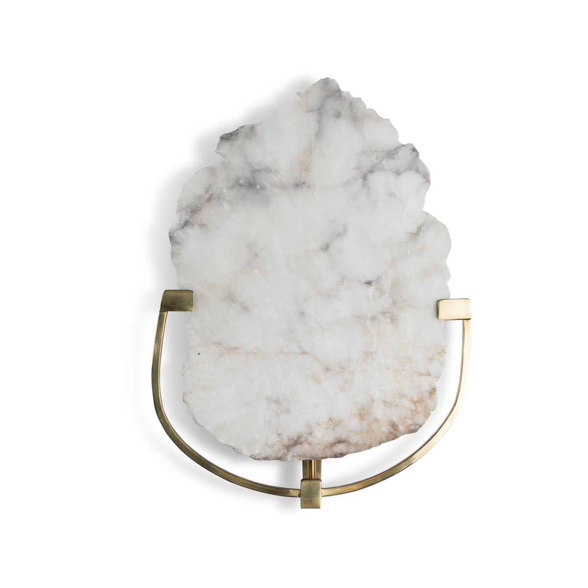 Pair Of Alabaster And Brass Sconces Eleish Van Breems Home