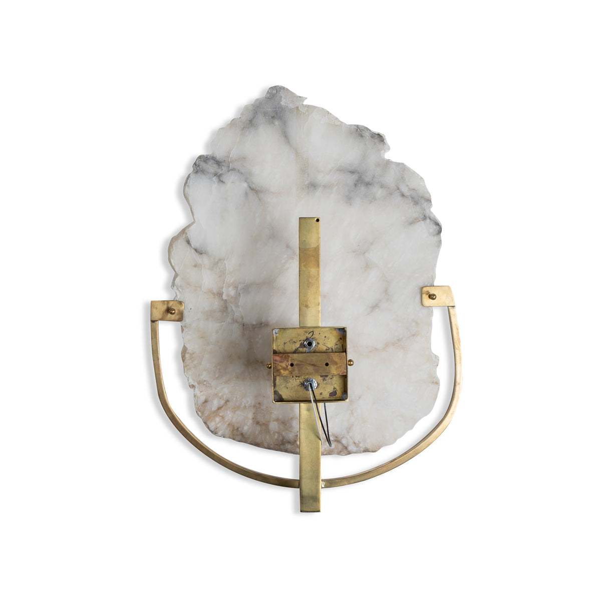 Pair Of Alabaster And Brass Sconces Eleish Van Breems Home