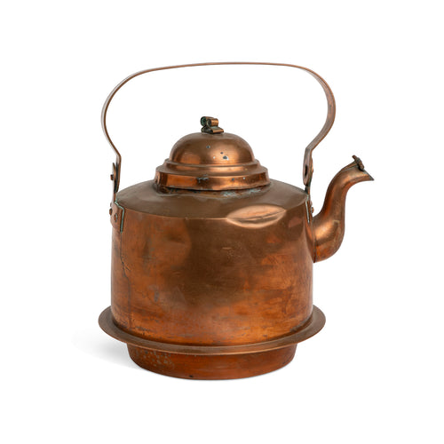 Large Vintage Skultuna Swedish Copper Kettle, 3 Liter