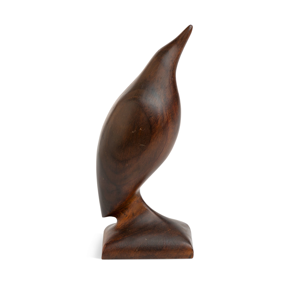 Mid Century Modern Handcarved Wood Bird Figurine Eleish Van Breems Home
