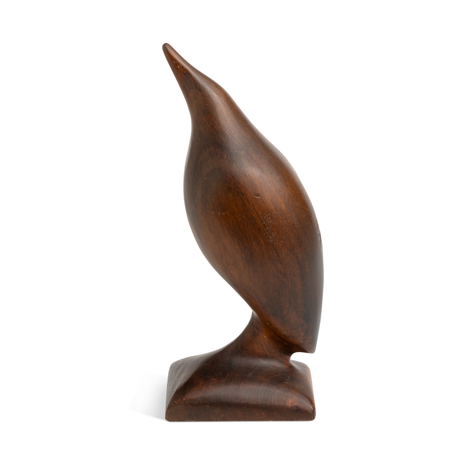 Mid Century Modern Handcarved Wood Bird Figurine Eleish Van Breems Home