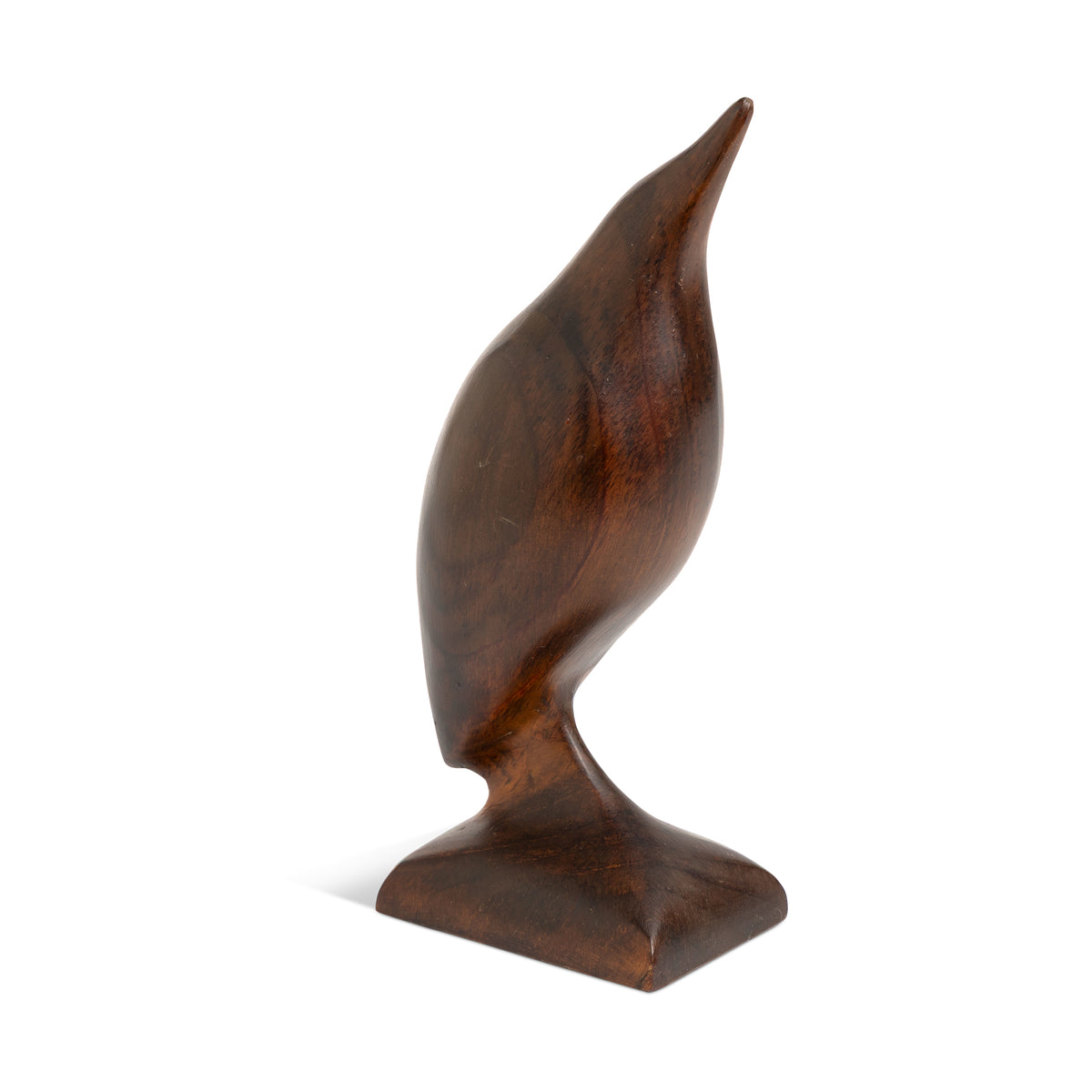 Mid Century Modern Handcarved Wood Bird Figurine Eleish Van Breems Home