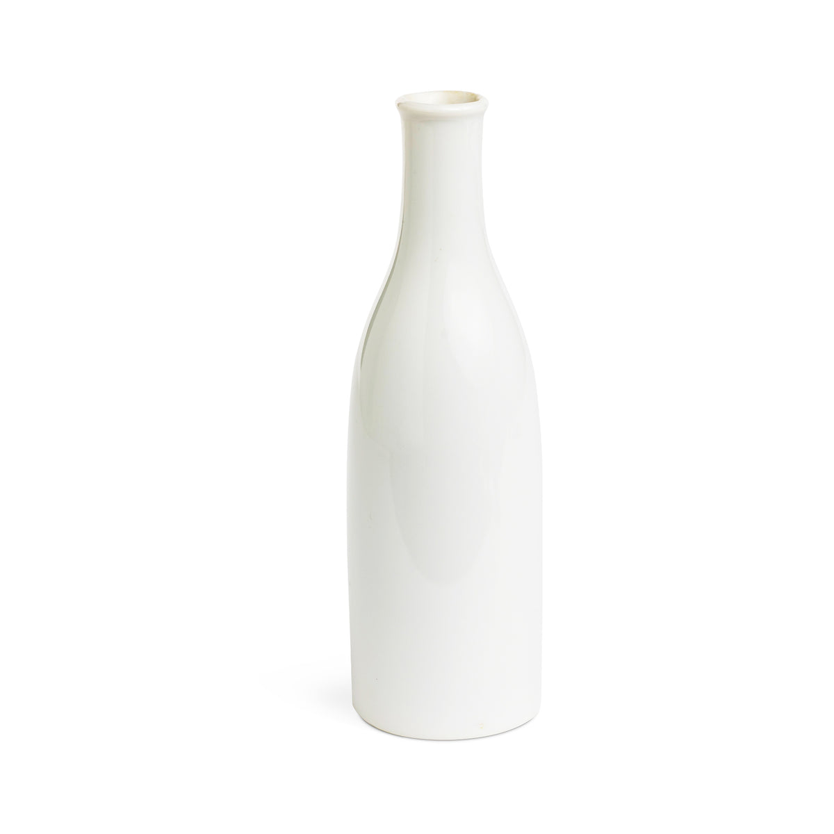 Mid-Century White Ceramic Sake Bottle (Tokkuri) Eleish Van Breems Home