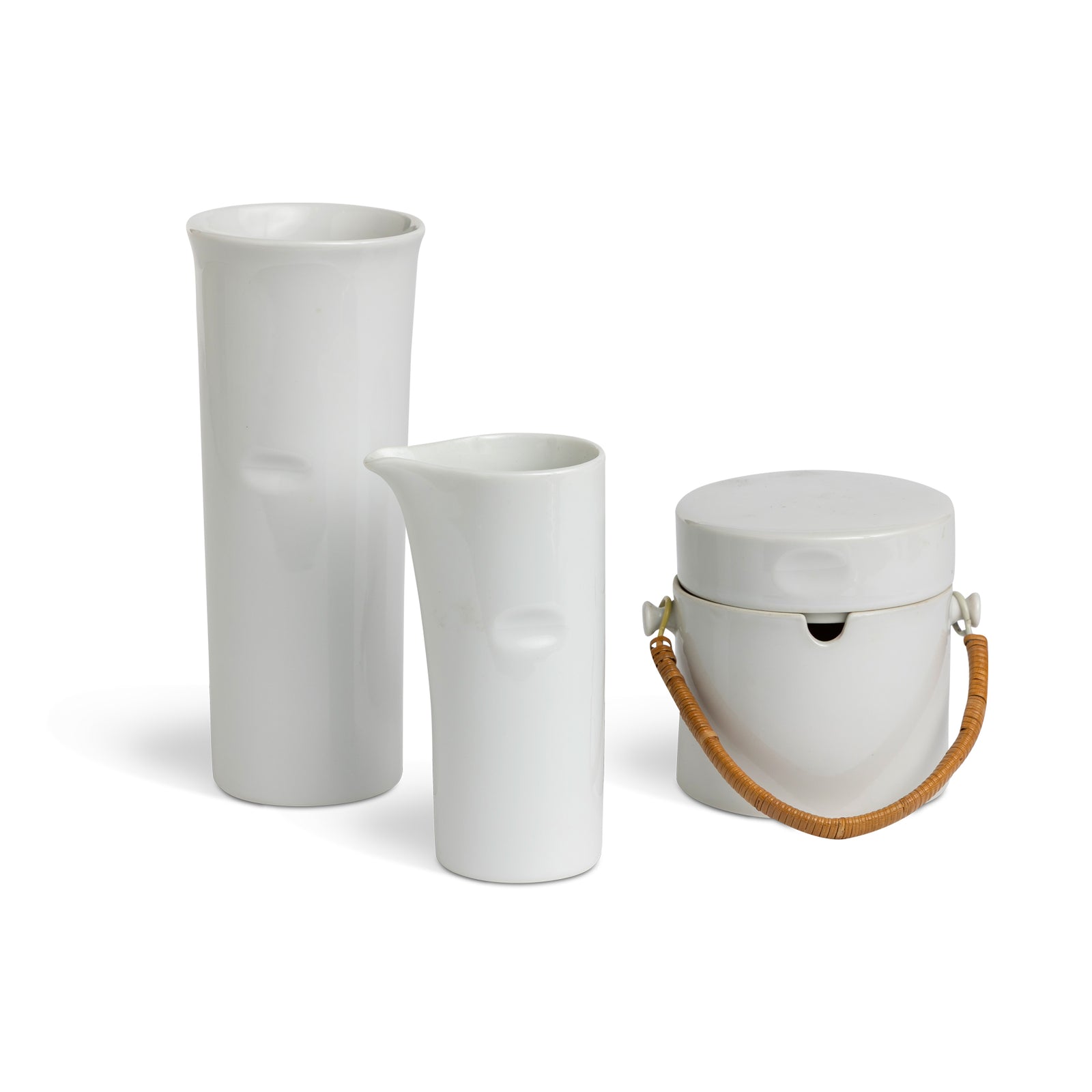 Mid-Century Tack Schmid Creamer, Sugar and Tumbler Set Japanese Eleish Van Breems Home