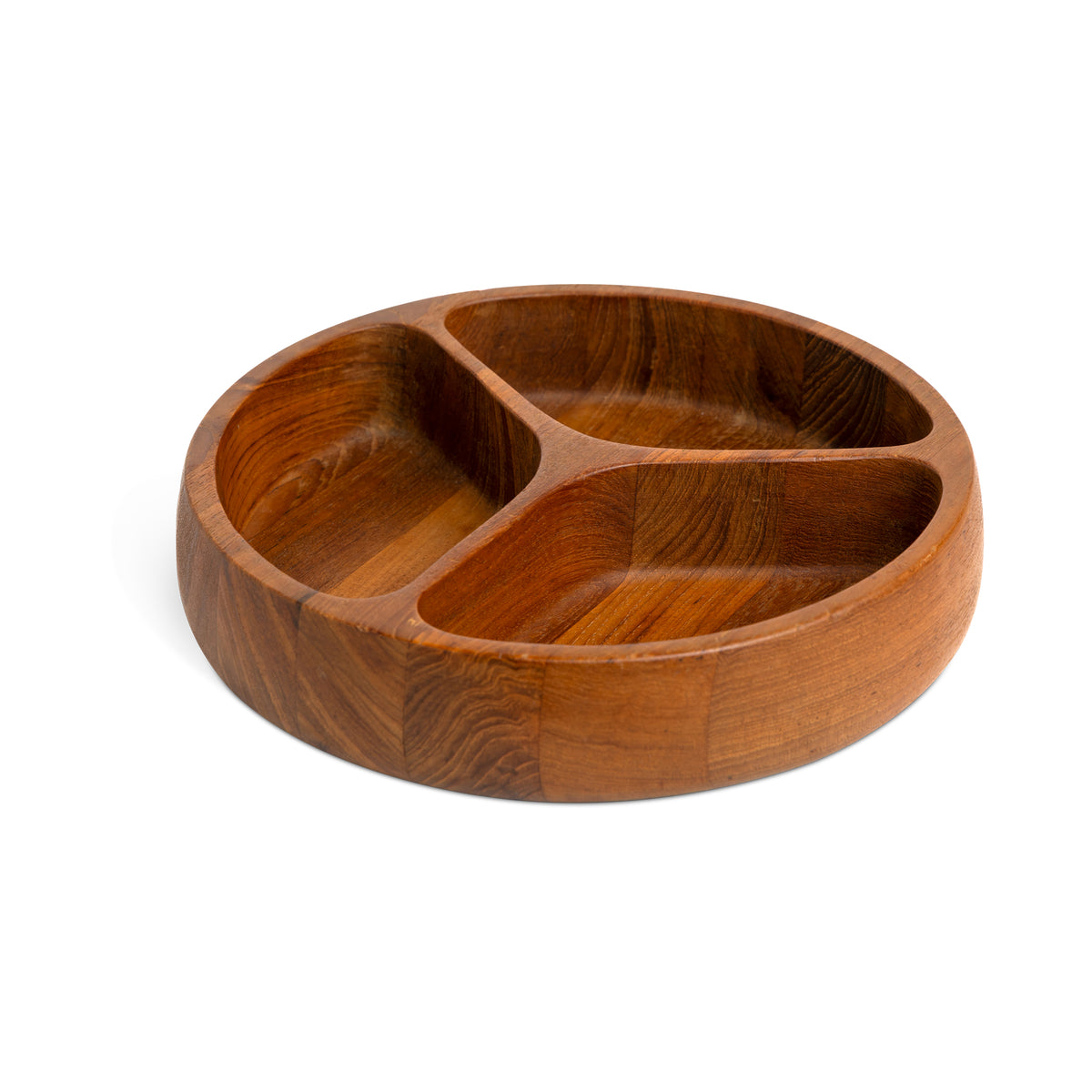 Early Dansk Teak 3 Section Tray Eleish Van Breems Home