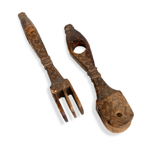 Swedish Ceremonial Carved Spinning Tool Attachment