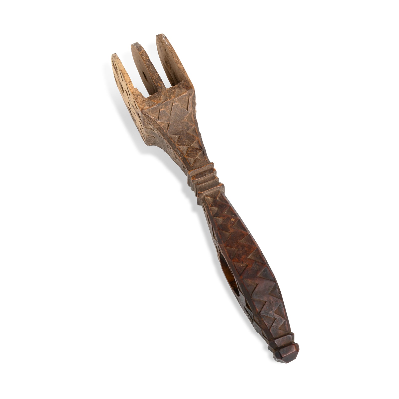 Swedish Ceremonial Carved Spinning Tool Attachment Eleish Van Breems Home