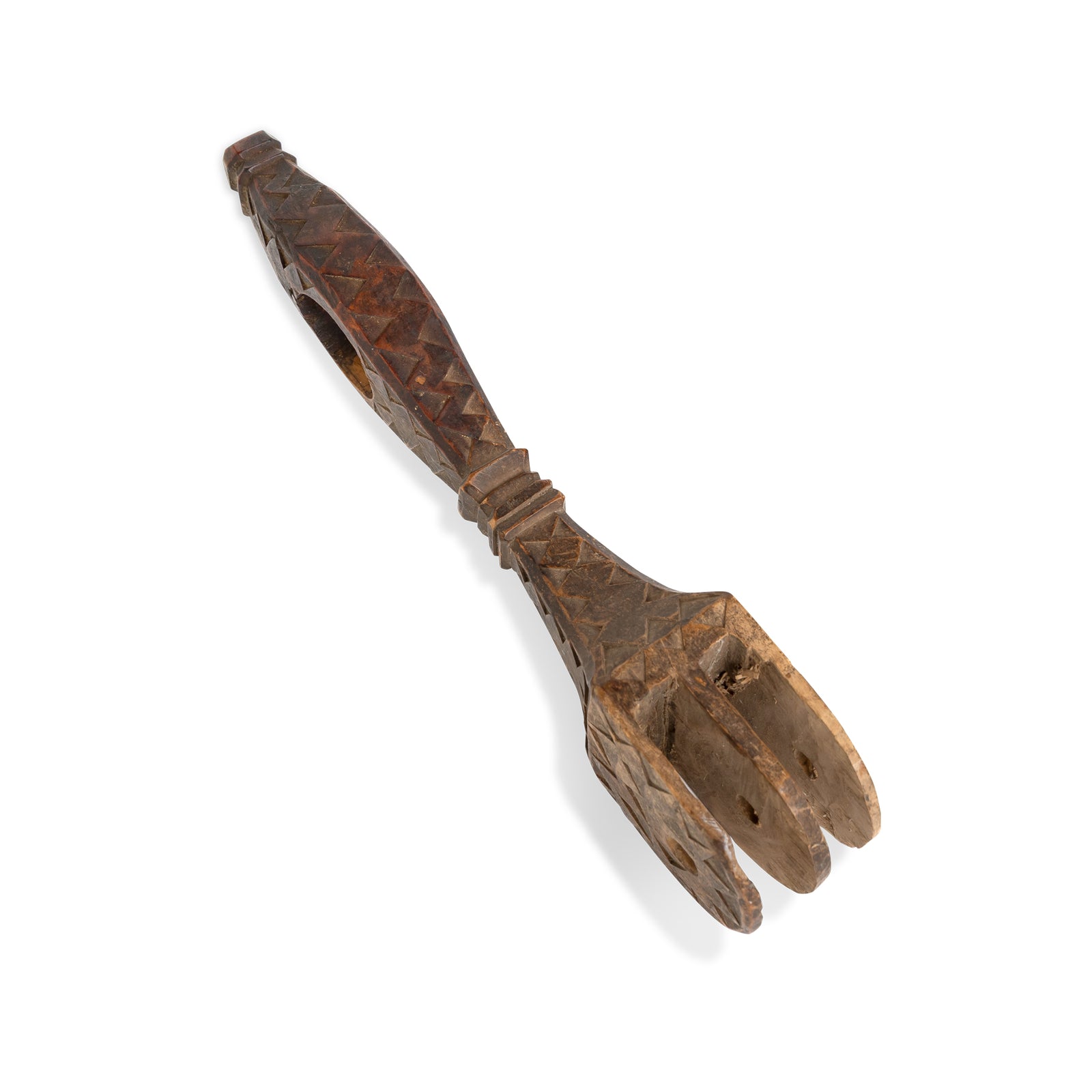 Swedish Ceremonial Carved Spinning Tool Attachment Eleish Van Breems Home