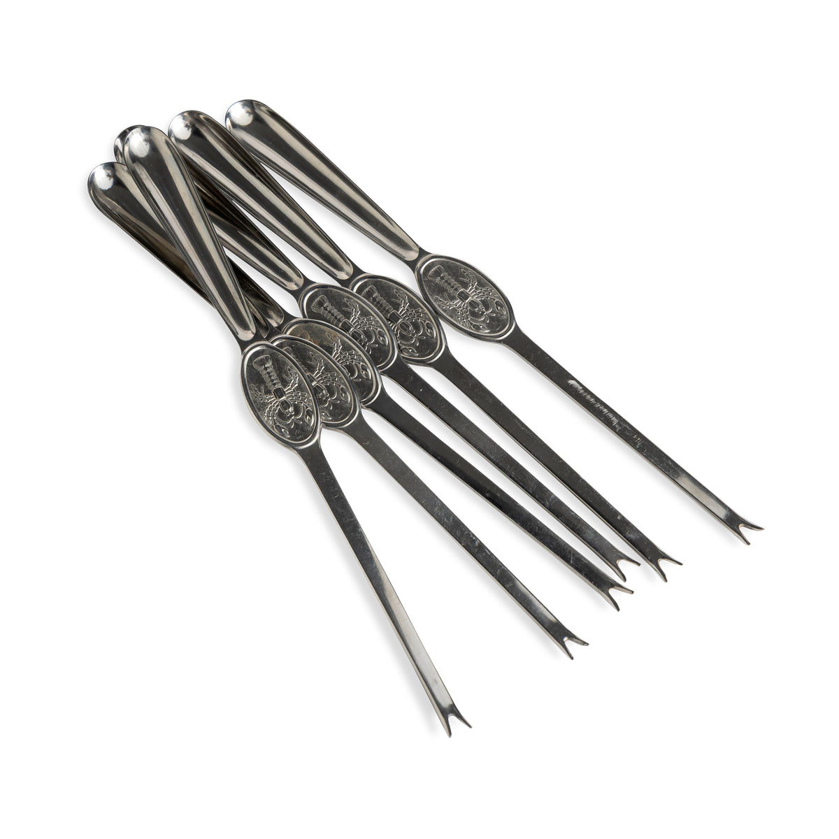 Stainless Crayfish Forks by Gense Set of 6 for Mid-Sommer Eleish Van Breems Home
