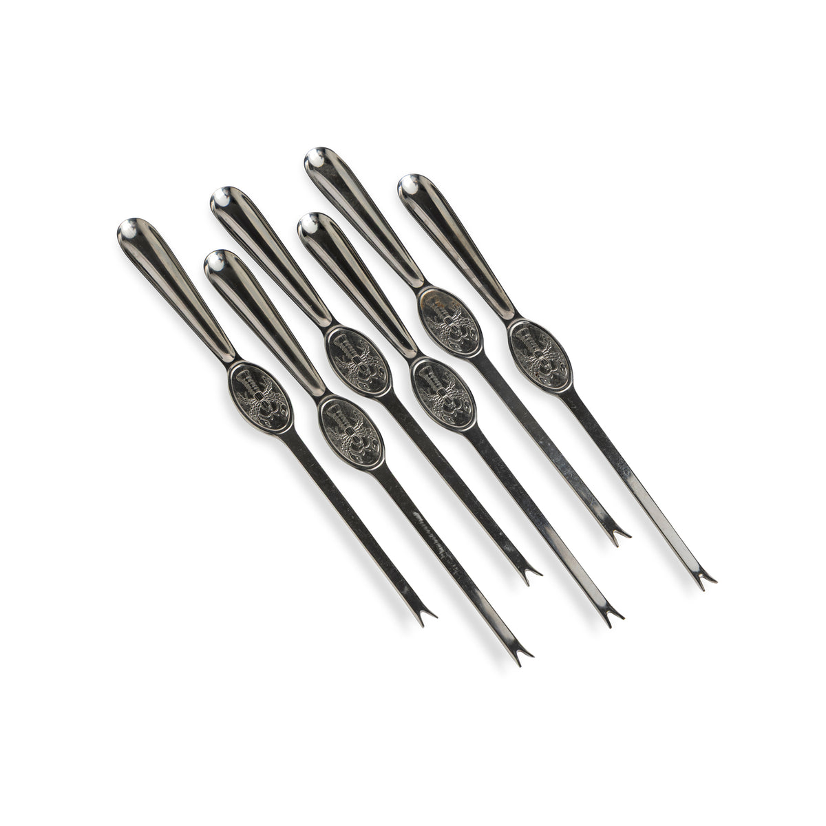 Stainless Crayfish Forks by Gense Set of 6 for Mid-Sommer Eleish Van Breems Home
