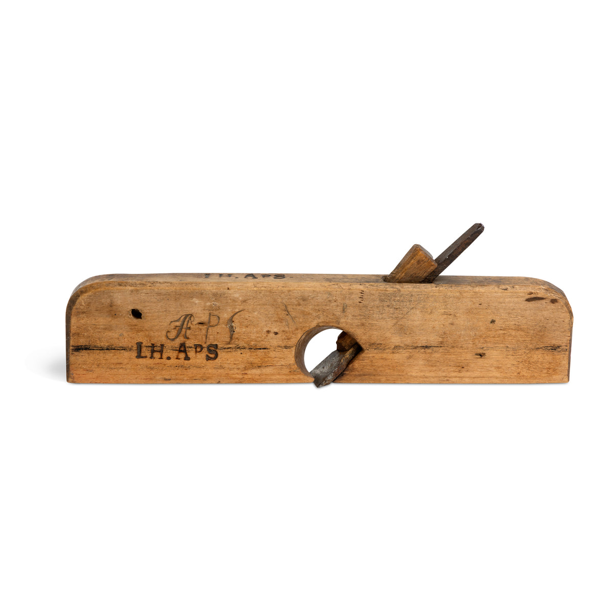 19th c. Pine Carpenter’s Hand Plane APS Eleish Van Breems Home