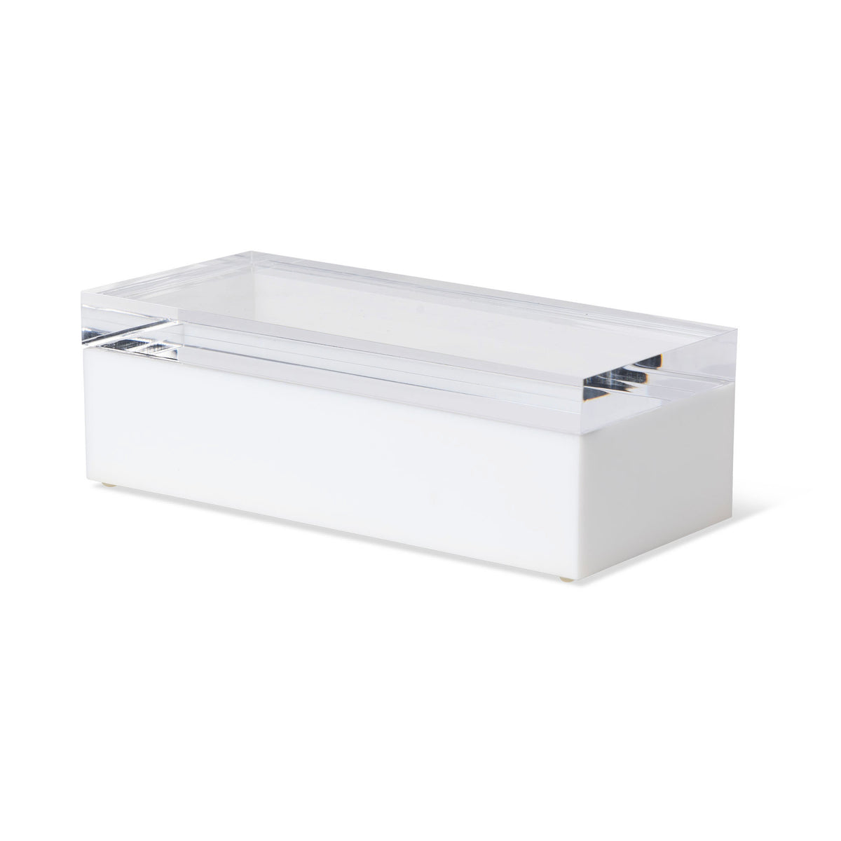 Large White Lucite Box With Cover Eleish Van Breems Home