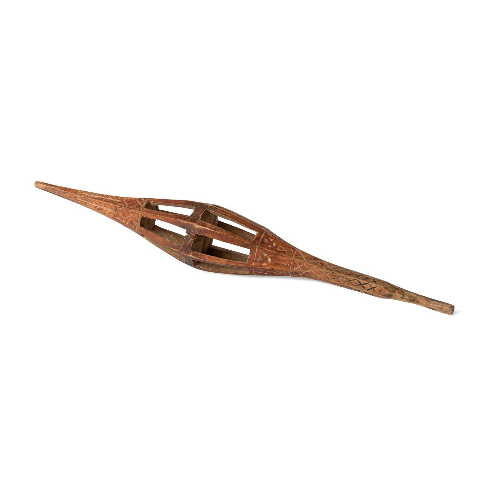 19th C. Scandinavian Carved Pine Distaff Eleish Van Breems Home