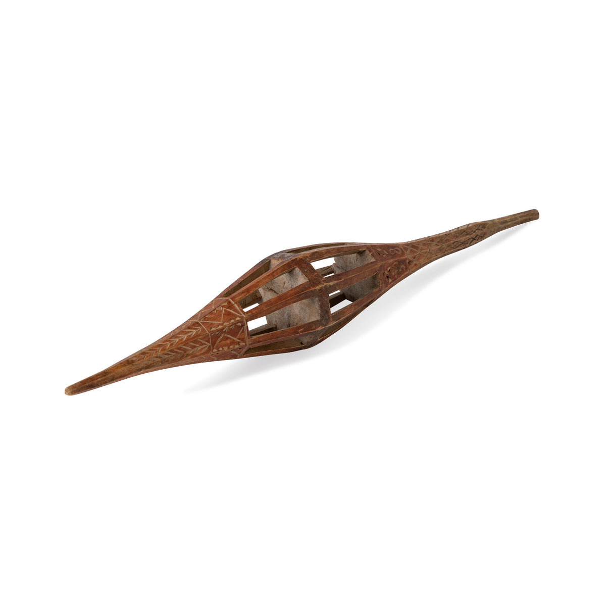 19th C. Scandinavian Carved Pine Distaff Eleish Van Breems Home