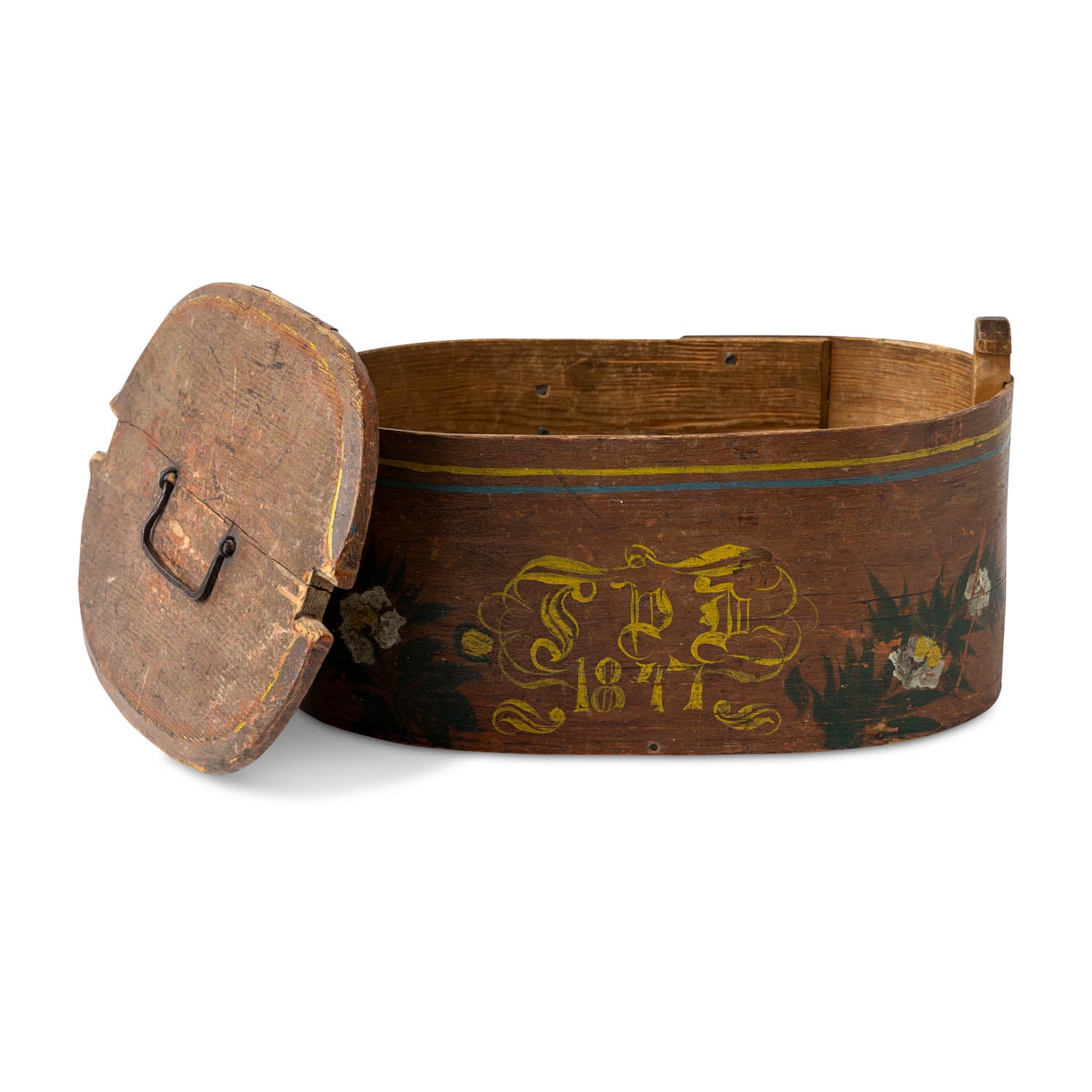 Scandinavian Painted Bentwood Box Eleish Van Breems Home